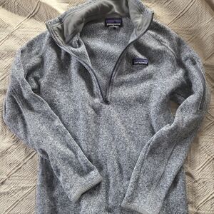 Patagonia Heather Gray Fleece Jacket